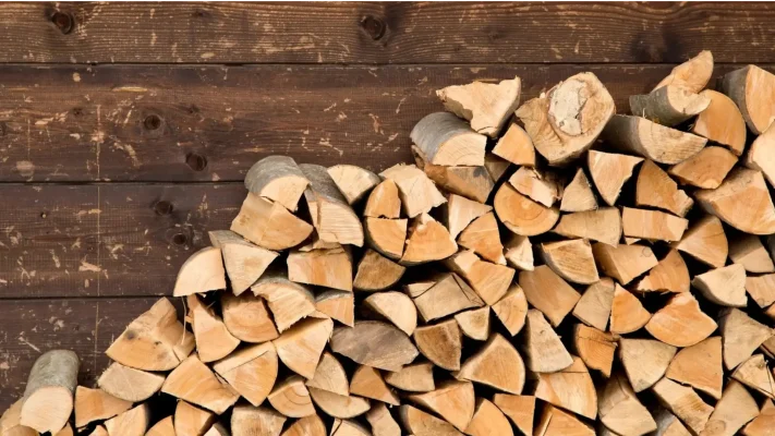 összerakott fa háttér