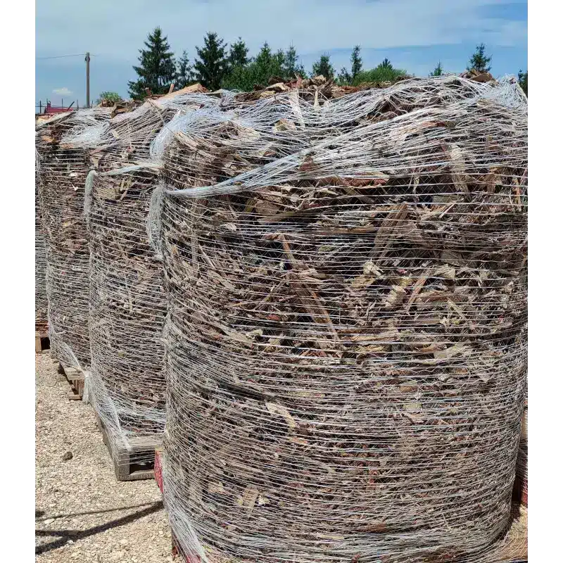 Hálozott rostált fahulladék